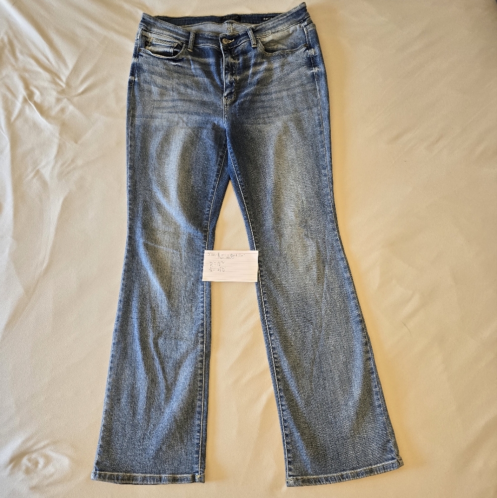 Judy Blue Flare Wide Leg Jeans Blue